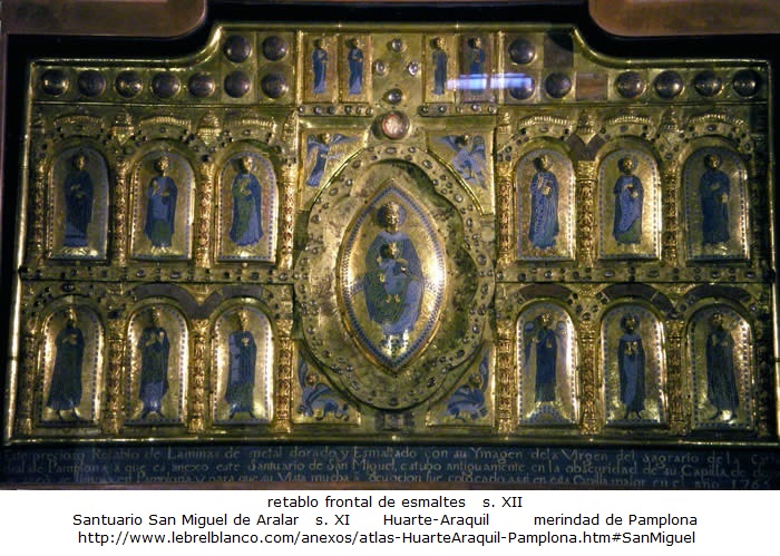 1/1a  retablo frontal de esmaltes  s. XII  santuario miguel aralar